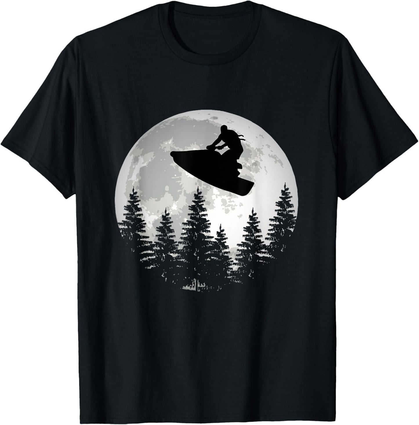 Great jet ski moon jet ski driver PWC motorsport T-Shirt - T-Shirt | Black