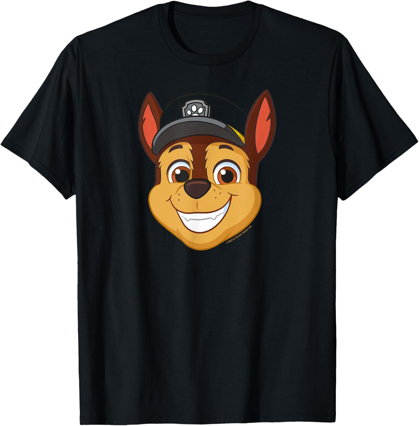 PAW Patrol Chase Grin , blue T-Shirt - T-Shirt | Black