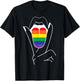 Rainbow Pride Tongue Adult Gay Party Lesbian Queer CSD LGBT T-Shirt - T-Shirt | Black