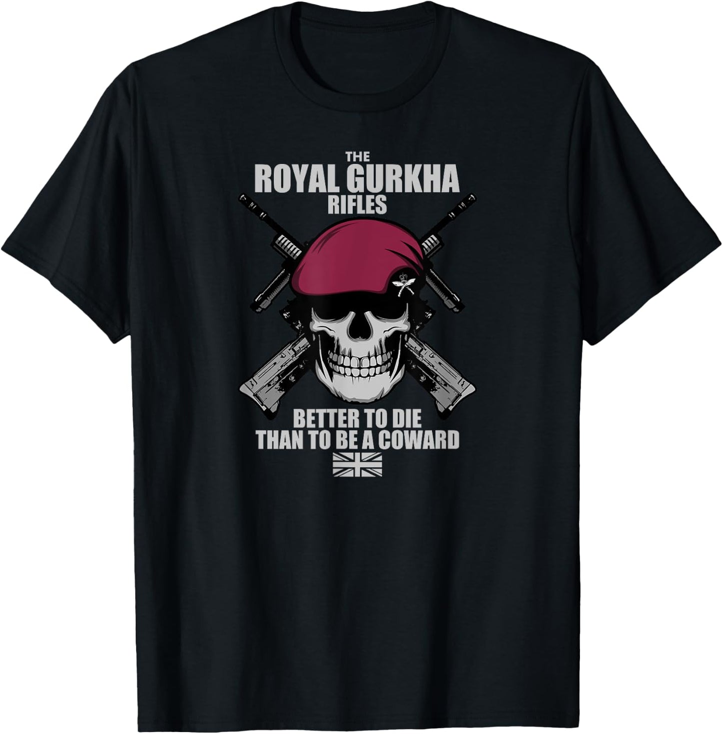 Royal Gurkha Rifles Airborne T-Shirt - T-Shirt | Black