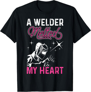 Funny Welding Design Women Weld Tool Welder Welding T-Shirt - T-Shirt | Black