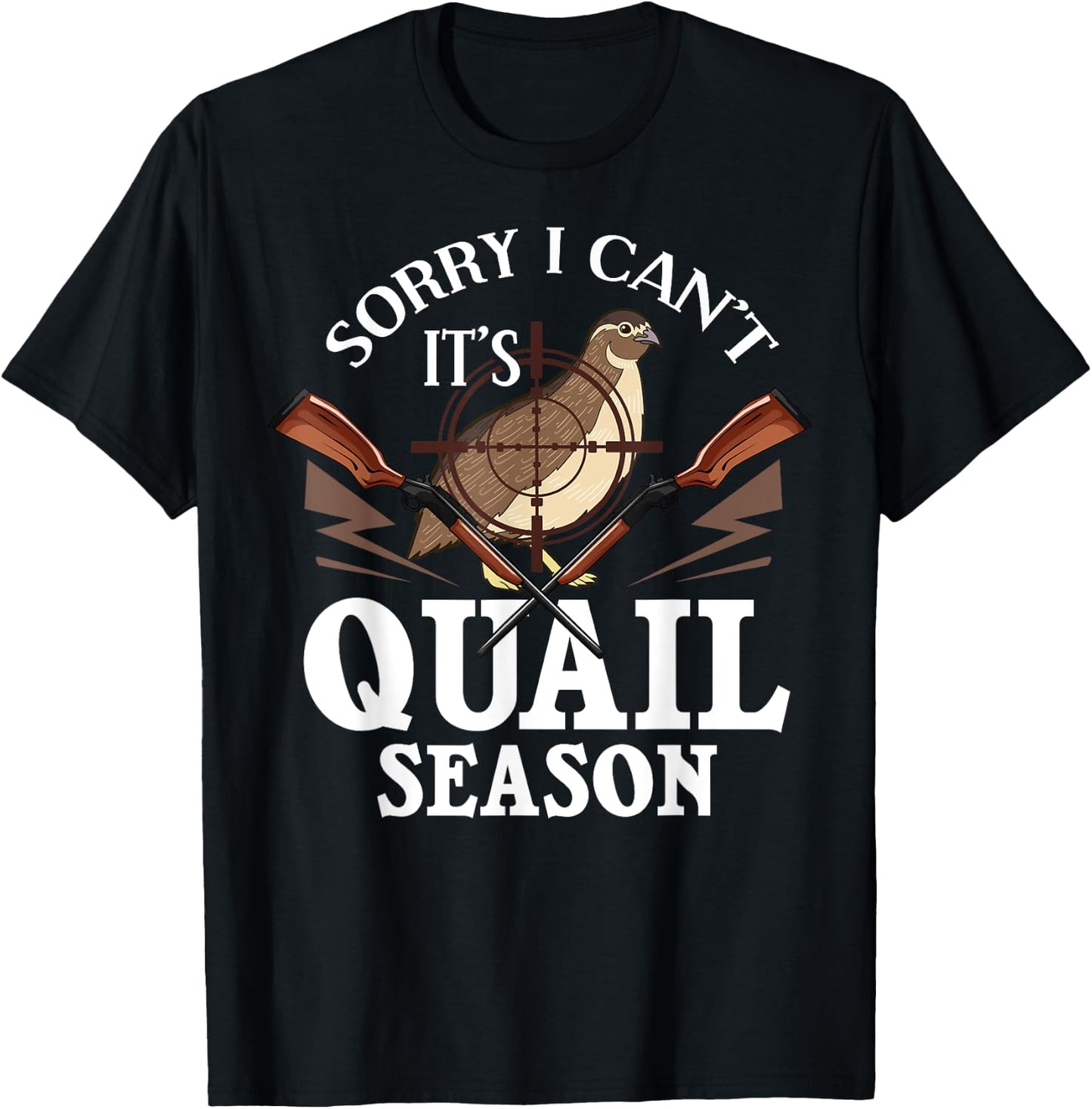 Quail Hunting Bird Hunter Season T-Shirt - T-Shirt | Black