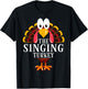 Thanksgiving The Singing Turkey Matching T-Shirt - T-Shirt | Black
