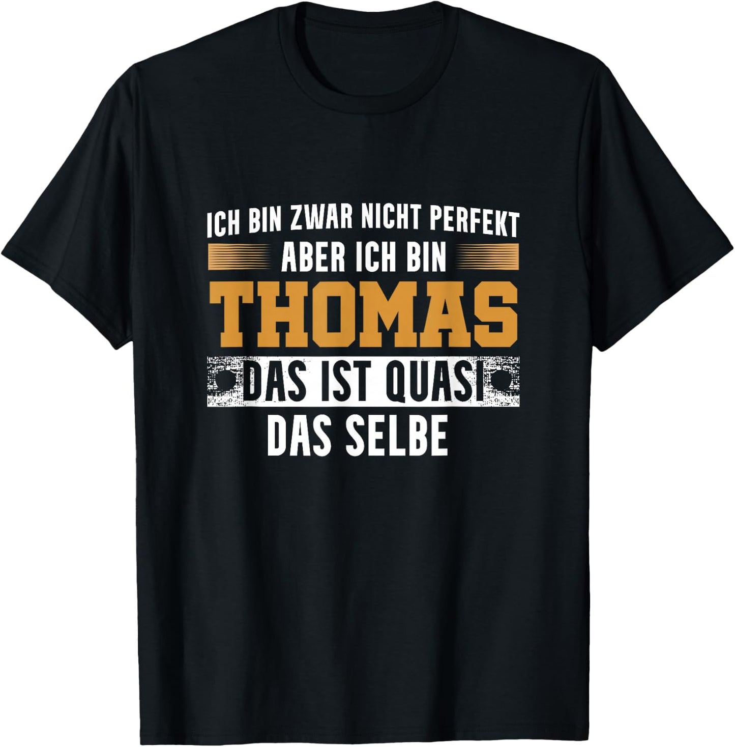 Name Thomas I am Thomas , black T-Shirt - T-Shirt | Black