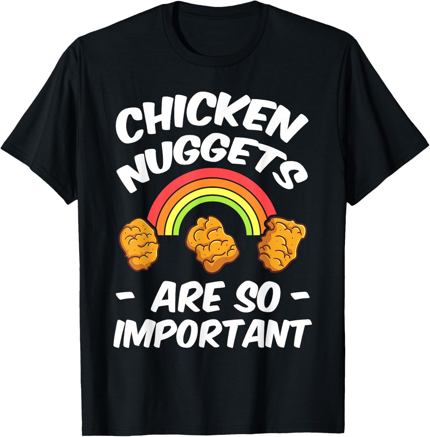 Chicken Nugget Fans Nug Eaters Fast Food Lovers Foodie T-Shirt - T-Shirt | Black