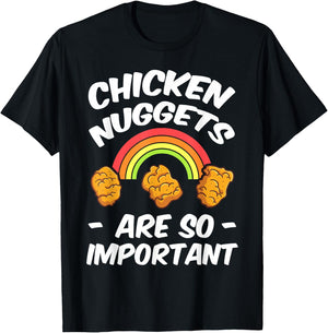 Chicken Nugget Fans Nug Eaters Fast Food Lovers Foodie T-Shirt - T-Shirt | Black