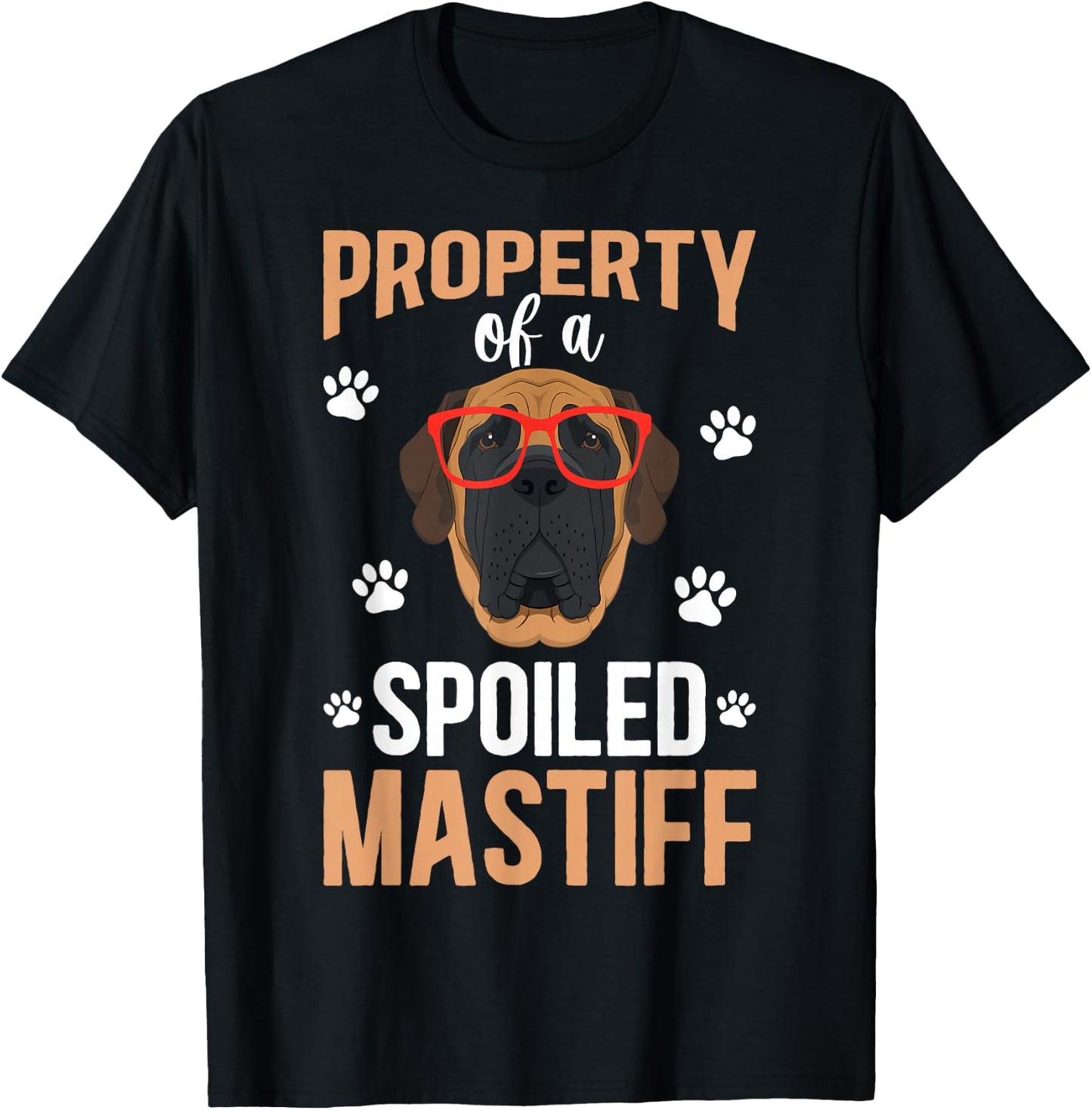 Spoiled English Mastiff Owner English Mastiff Mom T-Shirt - T-Shirt | Black