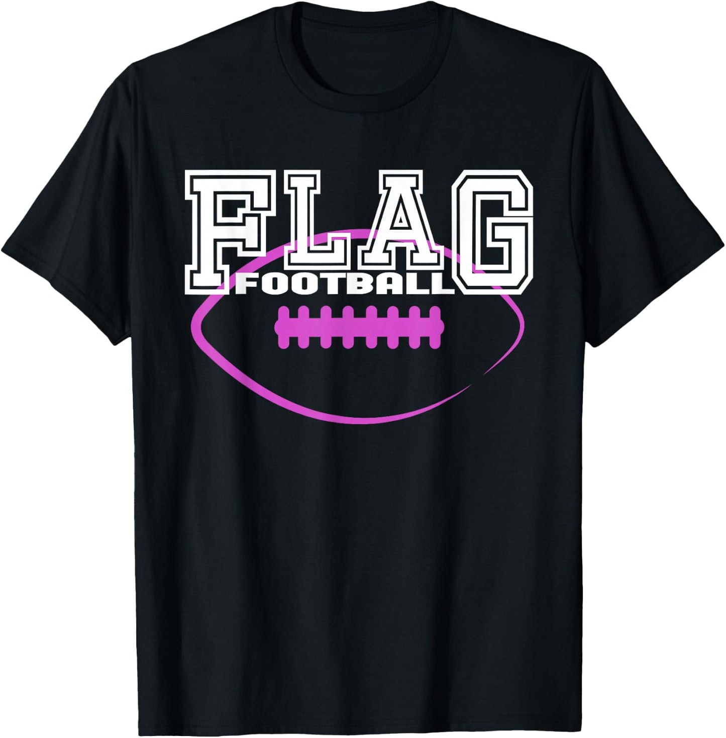 Flag Football Girls' Team Players T-Shirt - T-Shirt | Black