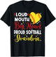 Loud Mouth Big Heart Proud Softball Grandma Mother's Day T-Shirt - T-Shirt | Black