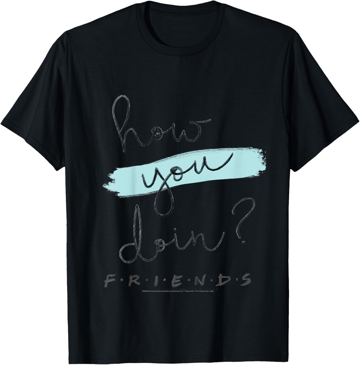 Kids Friends How You Doin Handwriting Camiseta , Black, 2 T-Shirt - T-Shirt | Black