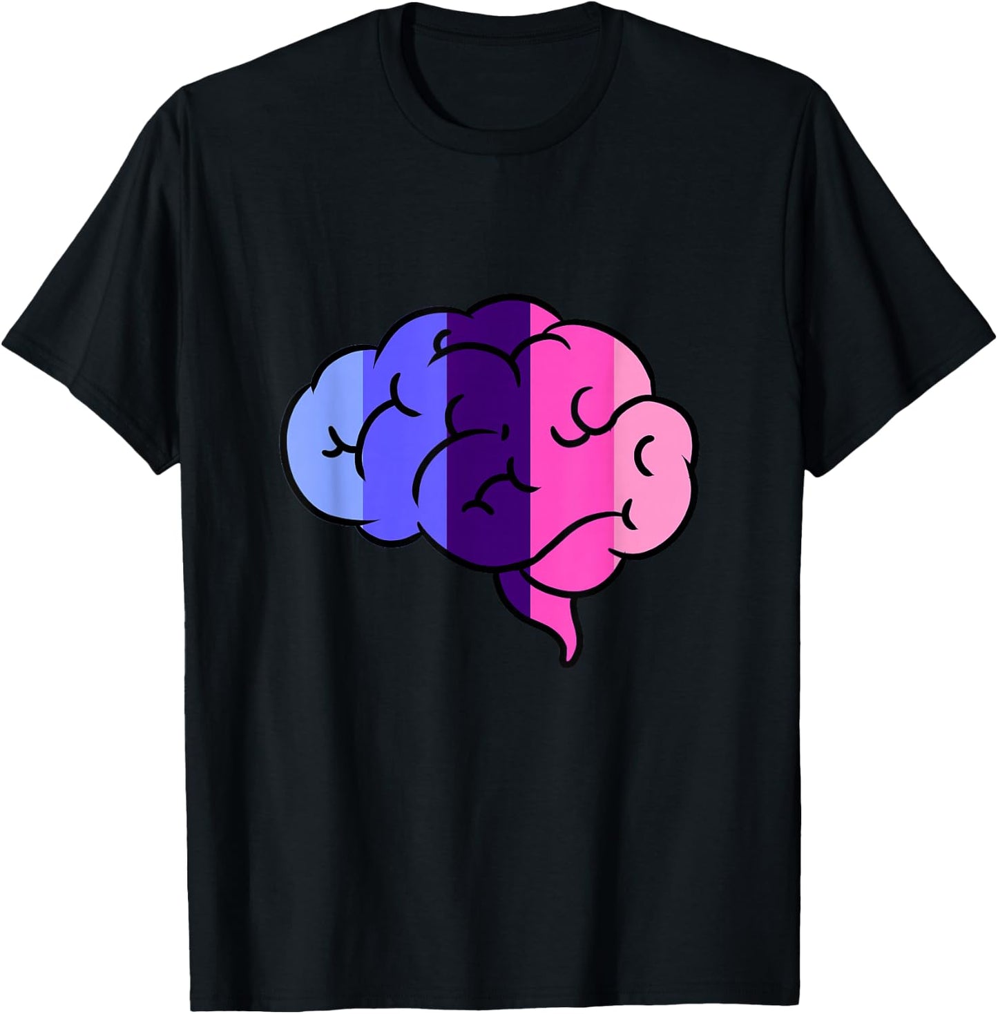 Omnisexual Brain Omnisexual Pride T-Shirt - T-Shirt | Black