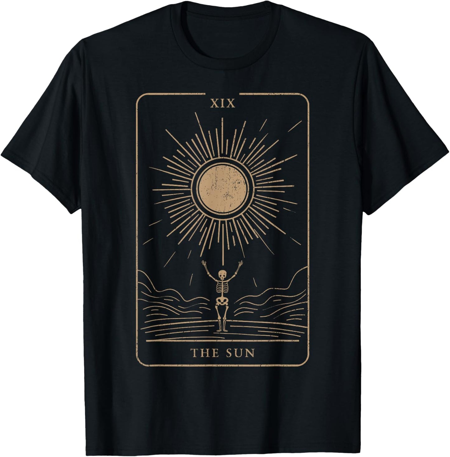 Spiritual Tarot Card Mystical Edgy Esoteric Streetwear , black T-Shirt - T-Shirt | Black
