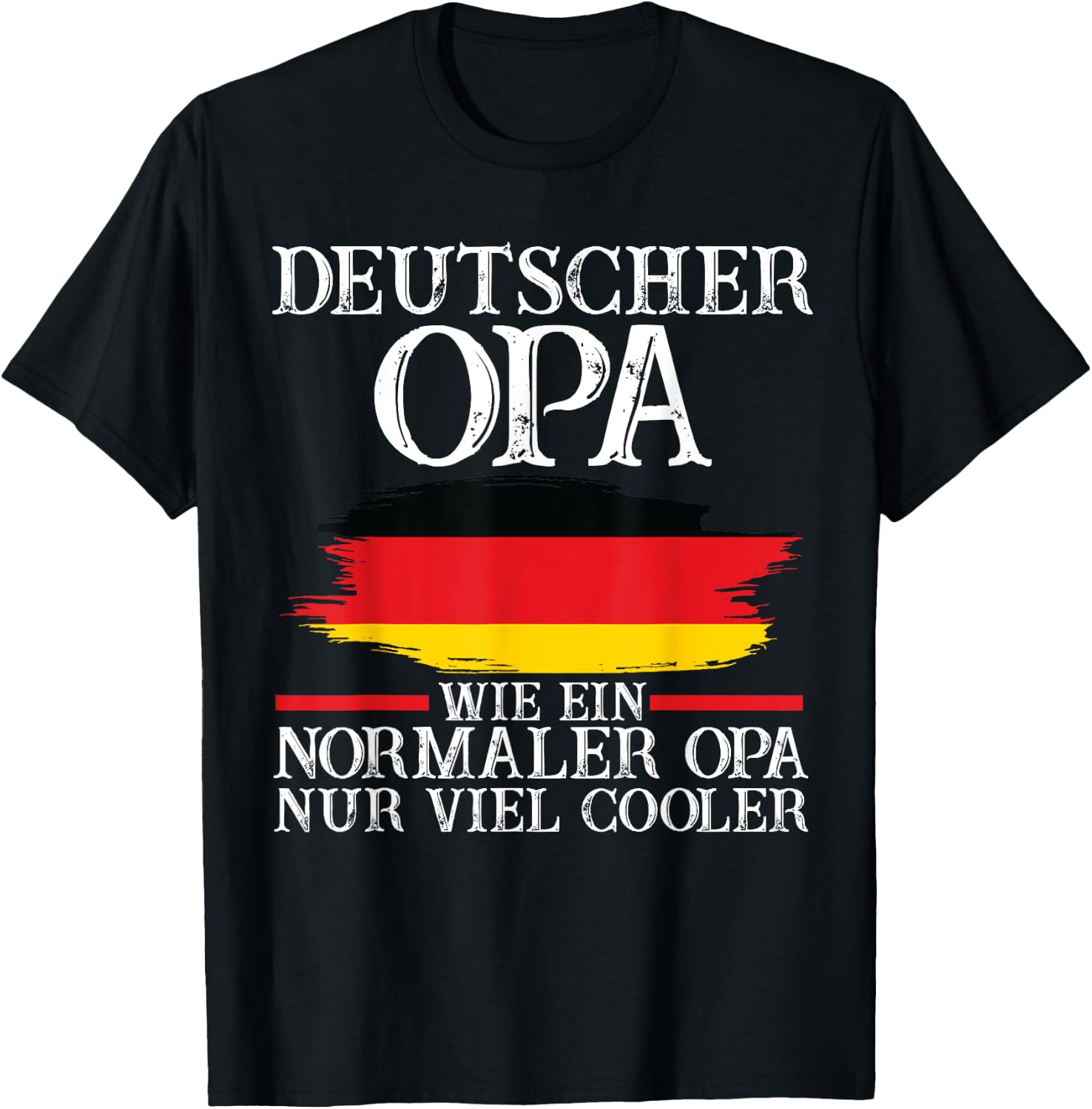 Deutscher Opa Deutscher Deutschland T-Shirt - T-Shirt | Black
