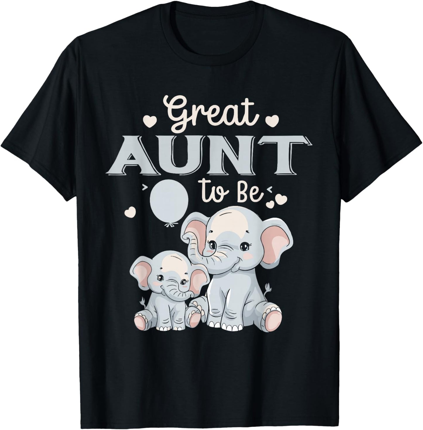 Great AUNT To Be Elephant Great AUNT T-Shirt - T-Shirt | Black
