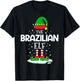 The Brazilian Elf Christmas Family Matching Outfit Xmas T-Shirt - T-Shirt | Black