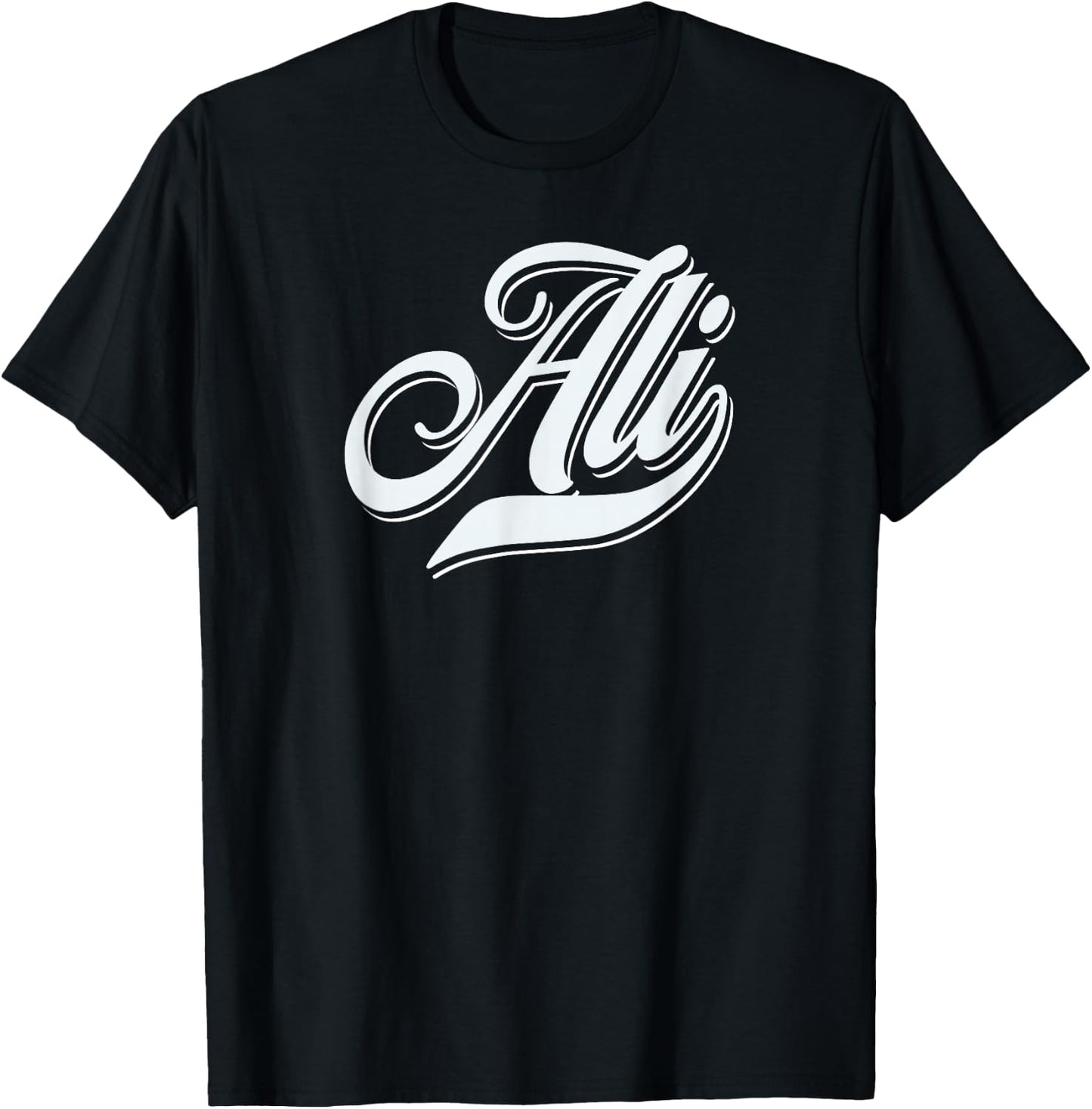 Man Boys Funny Gift Humor Name For Ali , Black, S T-Shirt - T-Shirt | Black