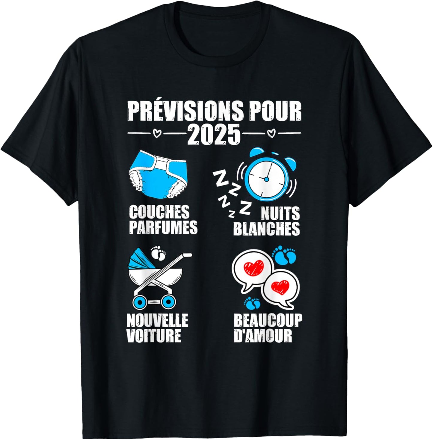 Man soon dad 2025 Announcement Humor, gift future dad 2025 , Black, S T-Shirt - T-Shirt | Black