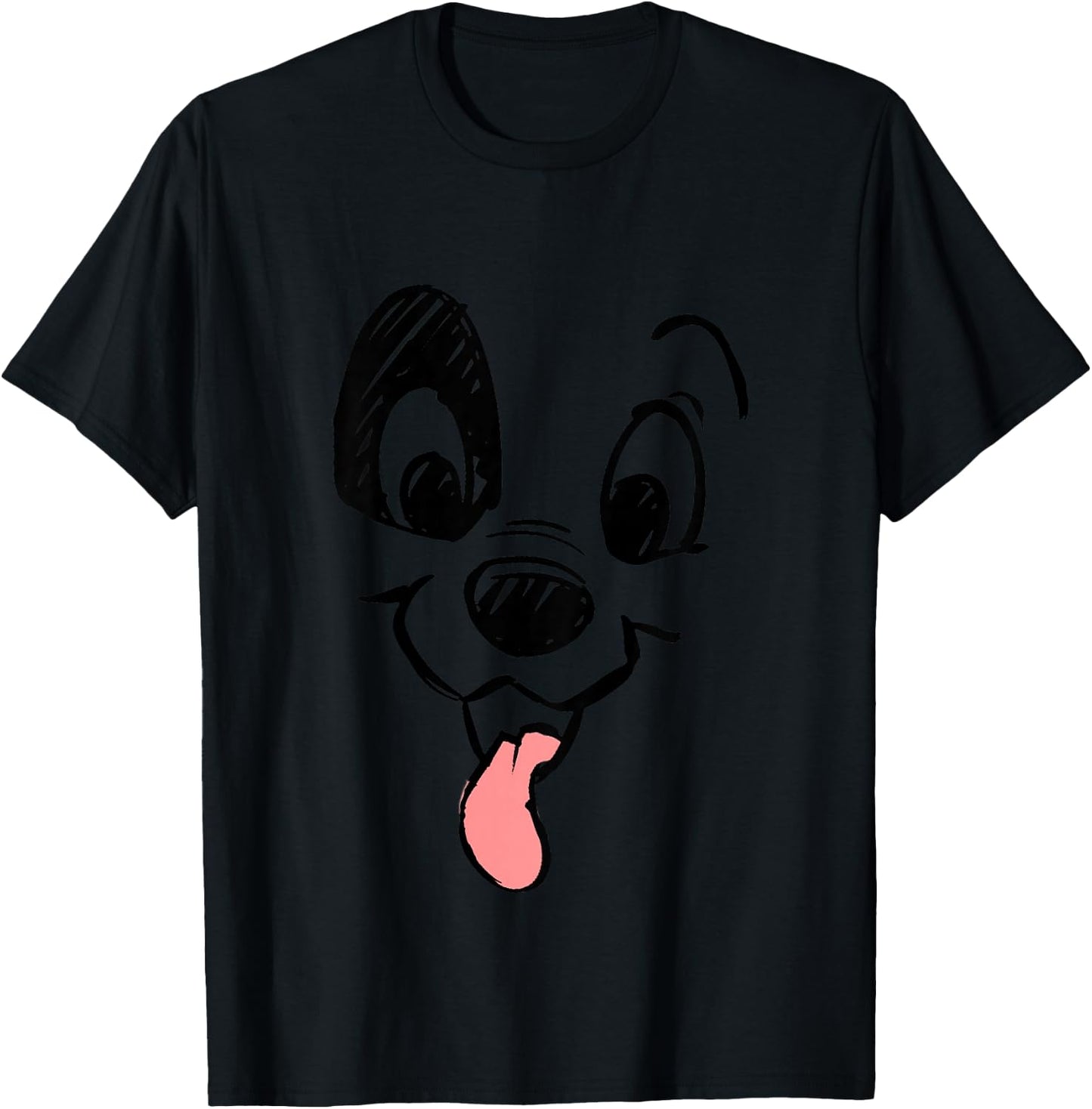 Kids Disney 101 Dalmatians Toddler Dalmatian Big Face Youth T-Shirt - T-Shirt | Black
