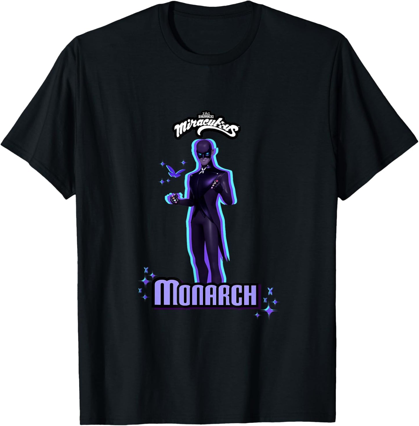 Miraculous Ladybug Villains Collection Monarch 2 T-Shirt - T-Shirt | Black