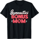 Gymnastics Bonus Mom Gymnast Athletes Stepmom Fan T-Shirt - T-Shirt | Black