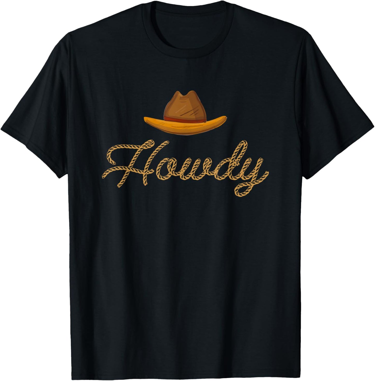 Howdy Cowboy T-Shirt - T-Shirt | Black