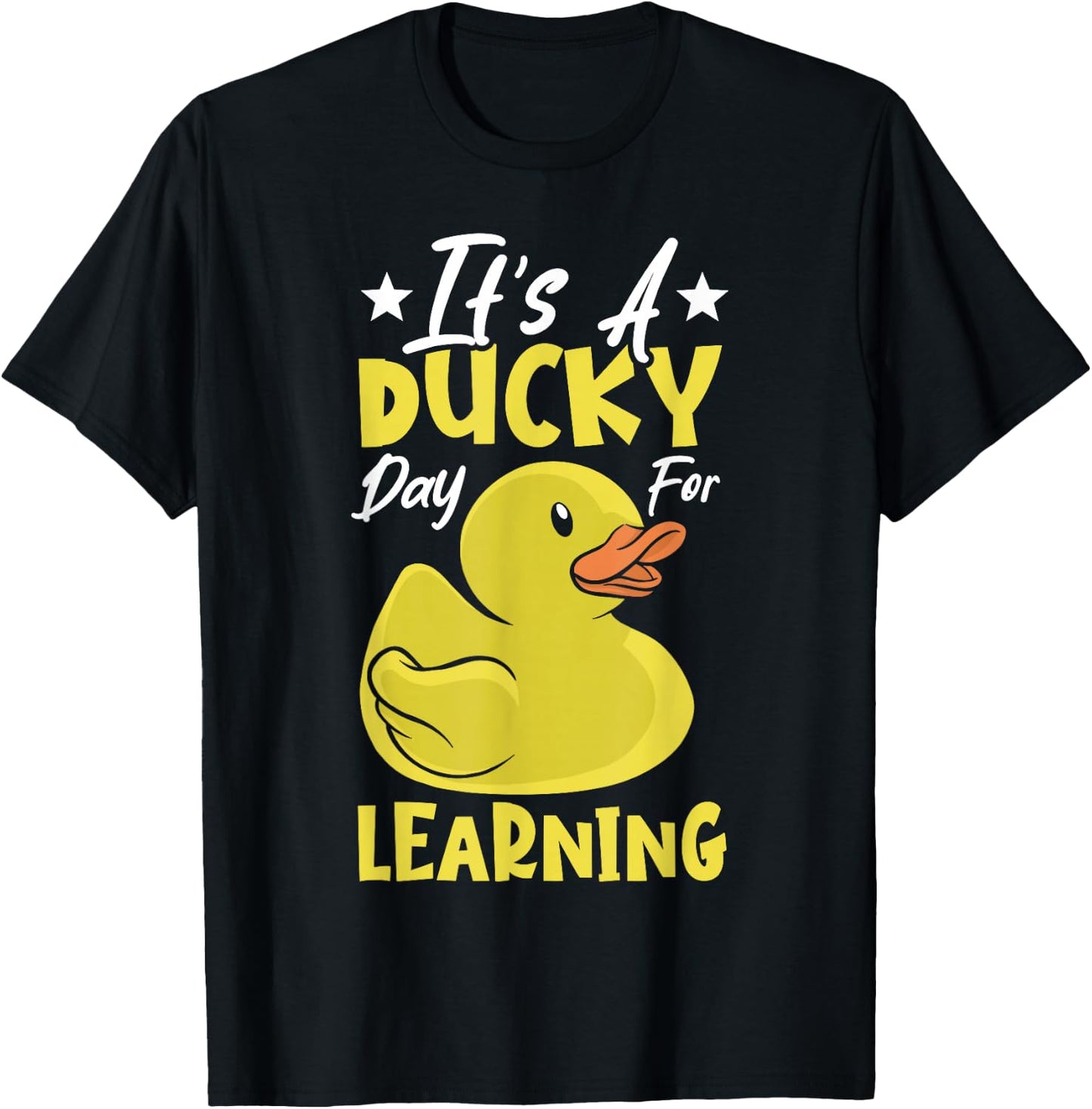 School Rubber Duckies Ducky Day Teacher Rubber Duck T-Shirt - T-Shirt | Black