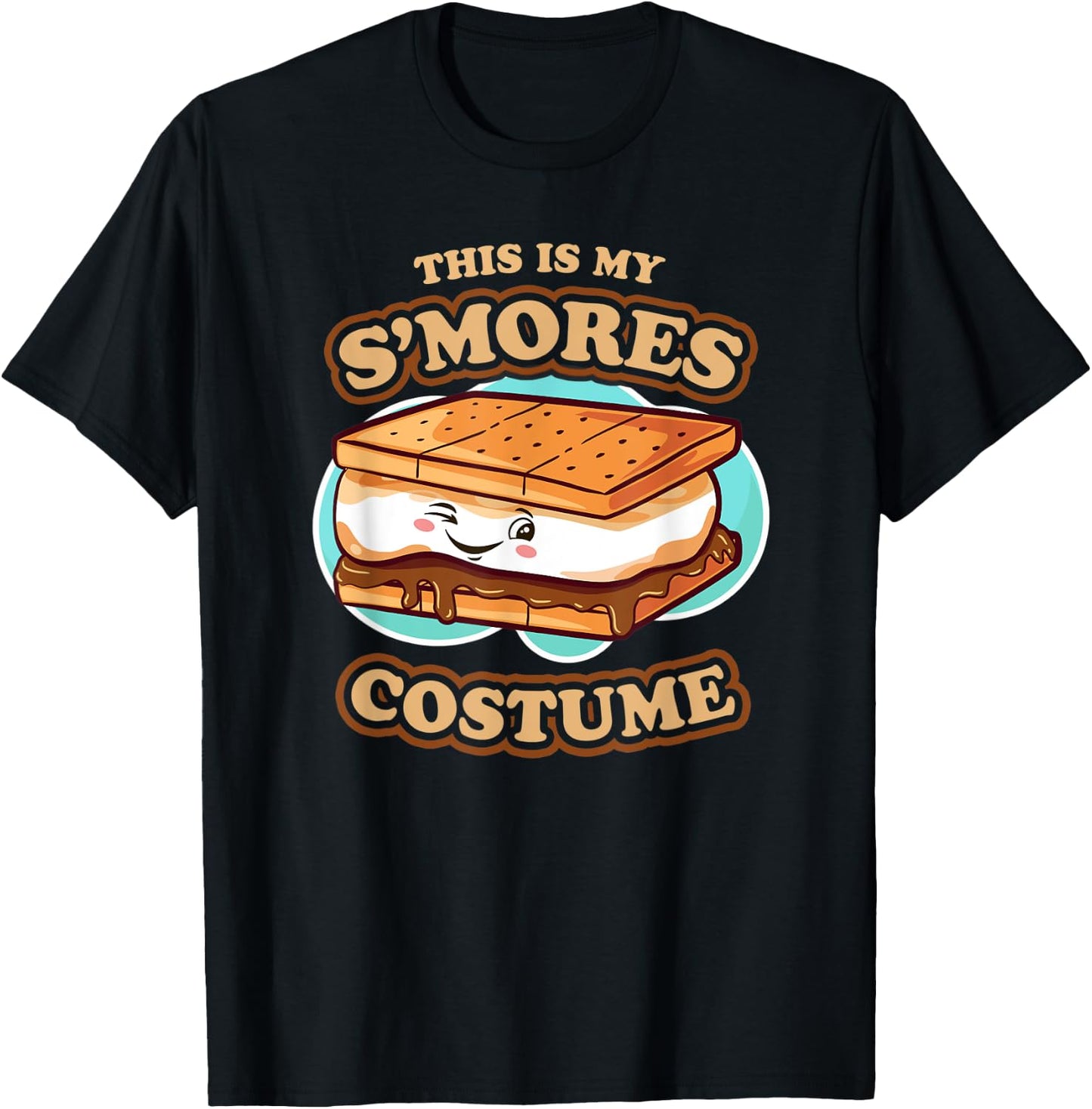 This Is My Smores Costume Funny Halloween Party Graphic T-Shirt - T-Shirt | Black