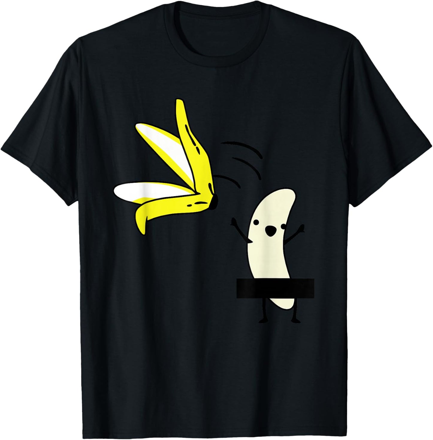 Nude banana | Funny goofy T-Shirt - T-Shirt | Black