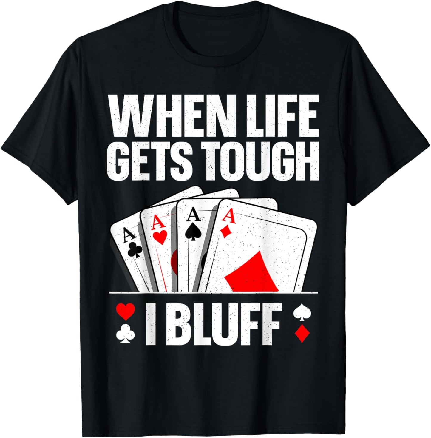 Poker Design Women Card Player Gambling Casino Lover T-Shirt - T-Shirt | Black