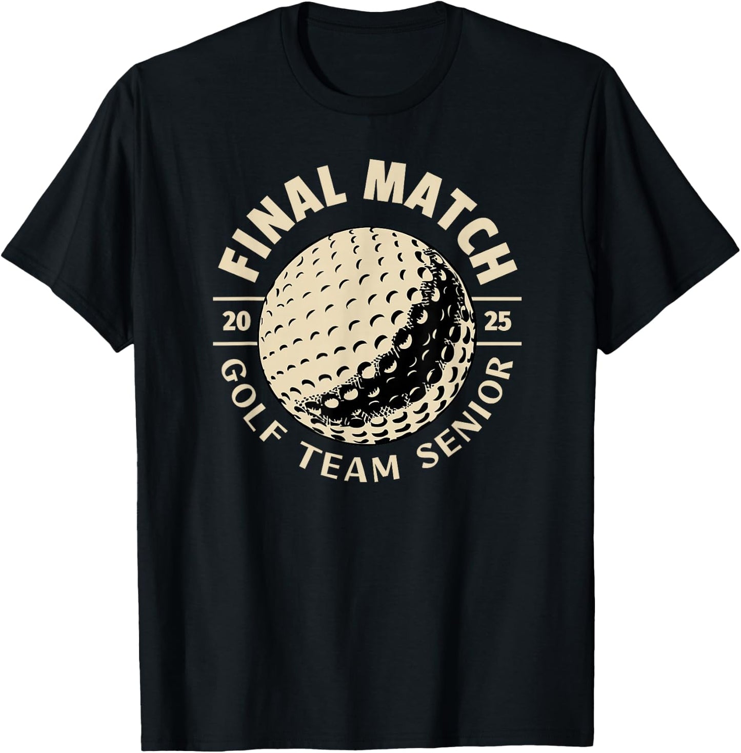 SenIor 2025 Golf The Final Match T-Shirt - T-Shirt | Black