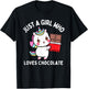 Just A Girl Who Loves Chocolate Bars Kids Toddler Baby 5T 4T T-Shirt - T-Shirt | Black