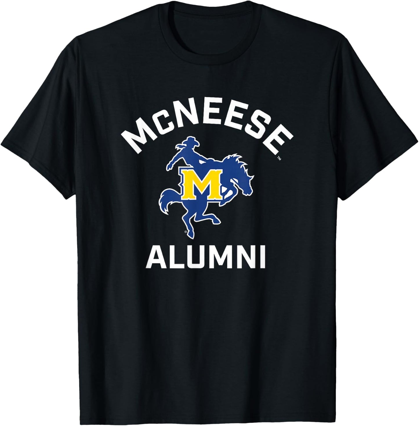 McNeese State University Cowboys Arched Alumni T-Shirt - T-Shirt | Black