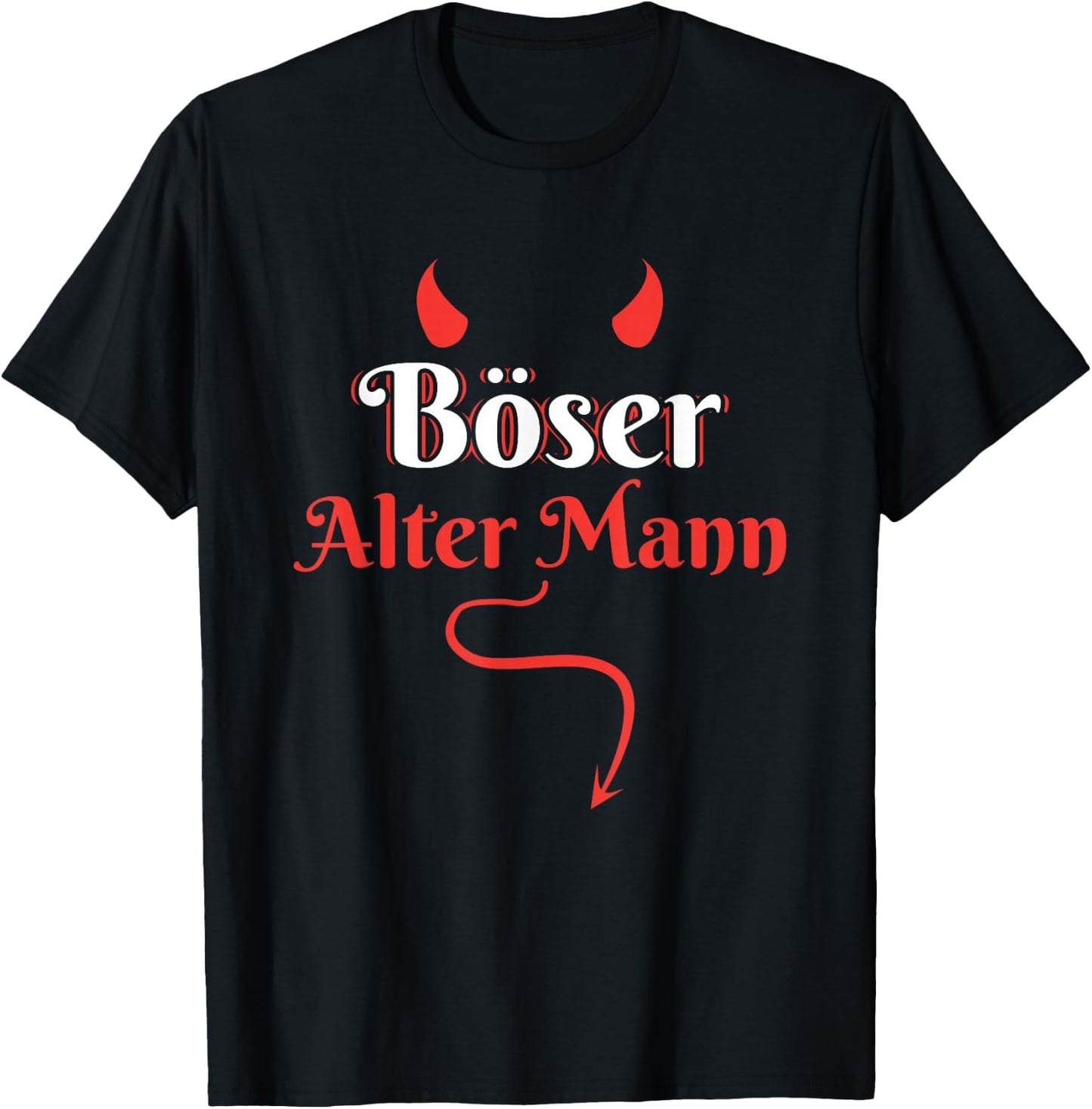 Opa Großvater Sarkasmus Biker Rocker Böser Alter Mann T-Shirt - T-Shirt | Black