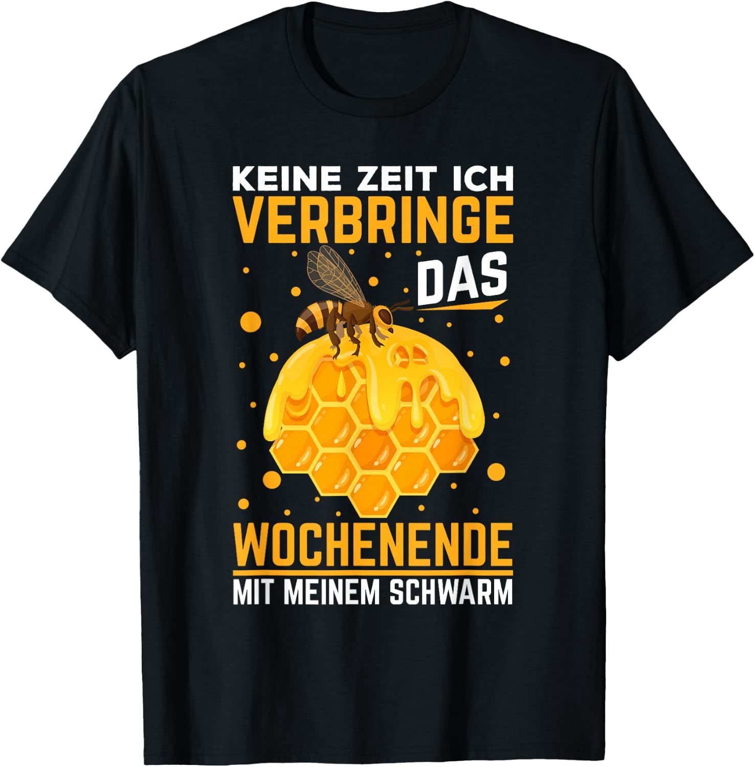 Imker Geschenke Biene Bienenstock Honig Landwirt Bienen T-Shirt - T-Shirt | Black