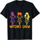 Witches Crew With Chopper Motorcycle for Halloween T-Shirt - T-Shirt | Black
