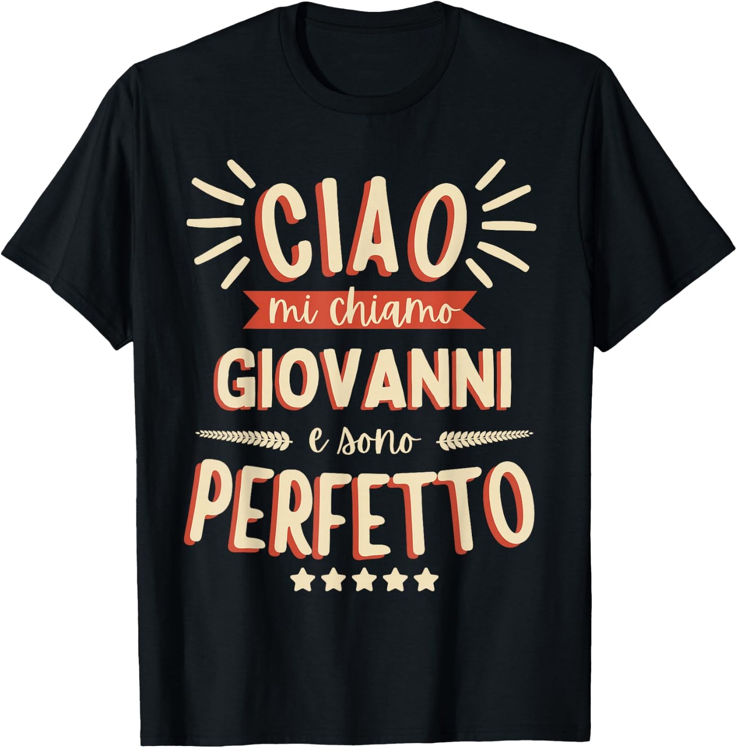 Giovanni Idea Regalo Personalizzata Nome Divertente T-Shirt - T-Shirt | Black