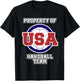 Handball Shirt for Sports Fans Property of USA Handball Team T-Shirt - T-Shirt | Black