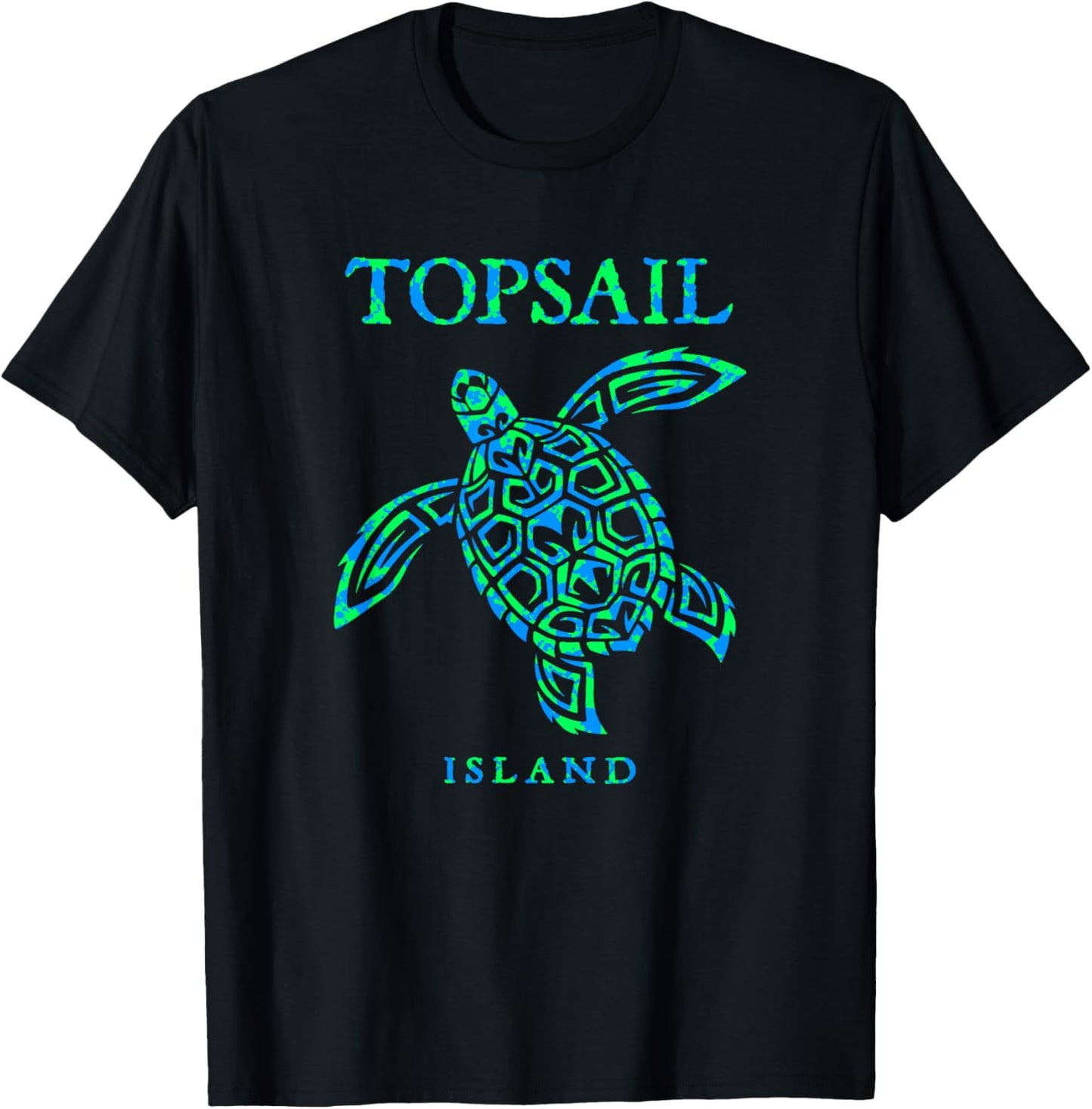 Topsail Island North Carolina Sea Turtle Vacation Souvenir T-Shirt - T-Shirt | Black