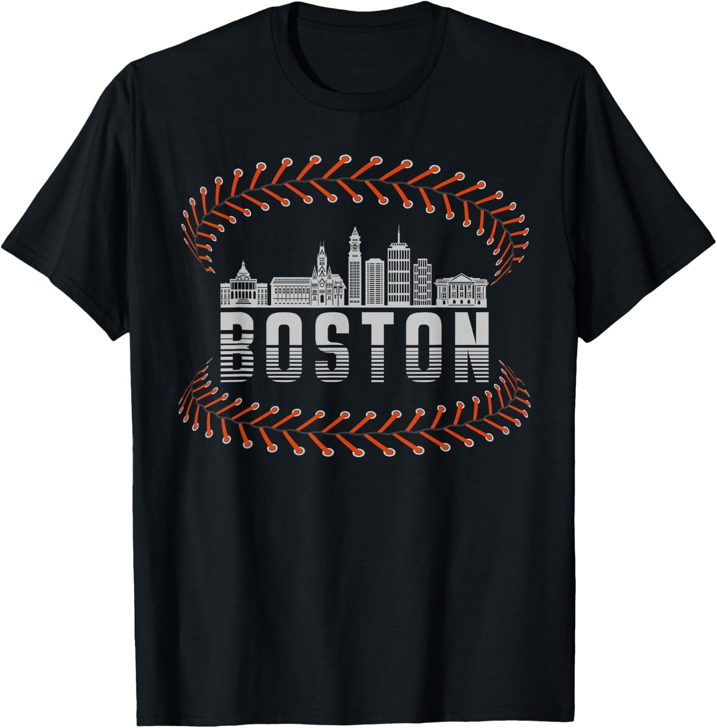 Baseball Boston & Men, Boston Baseball T-Shirt - T-Shirt | Black