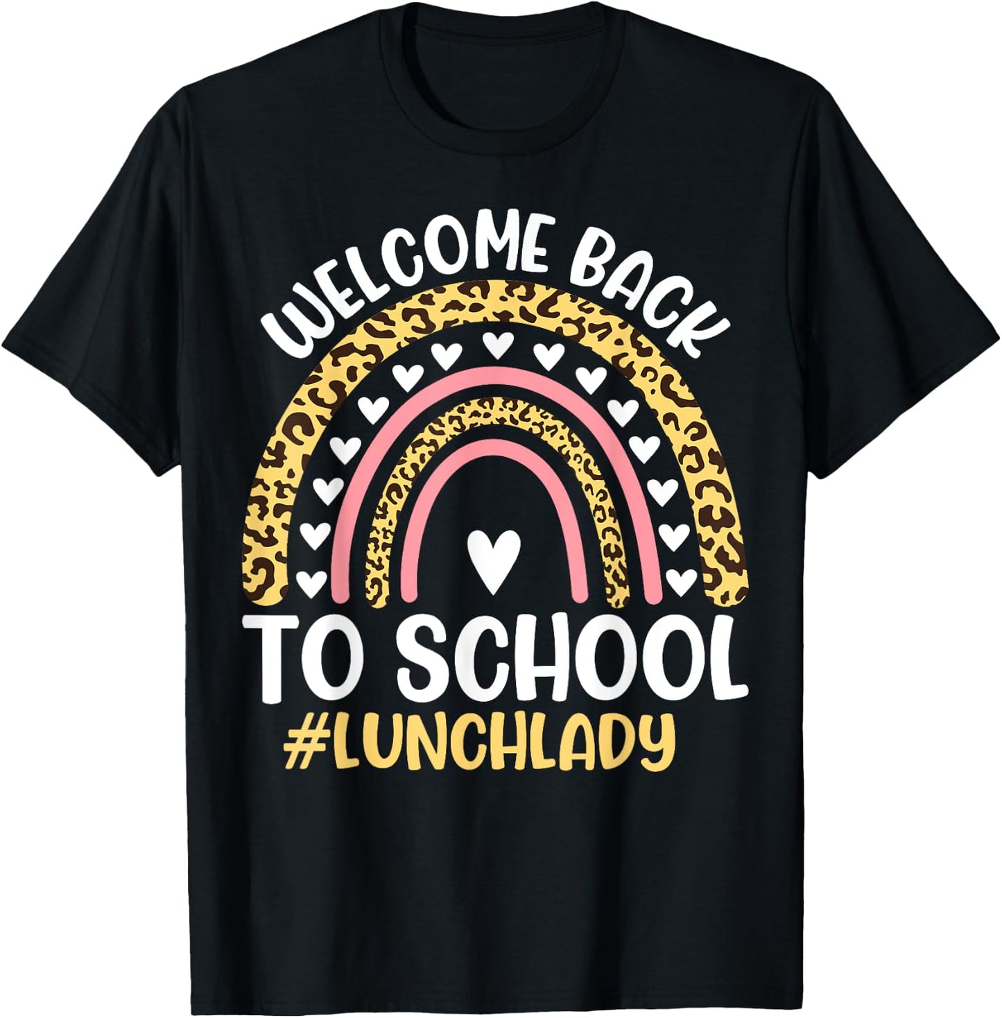 Welcome Back To School Lunch Lady First Day Of School T-Shirt - T-Shirt | Black