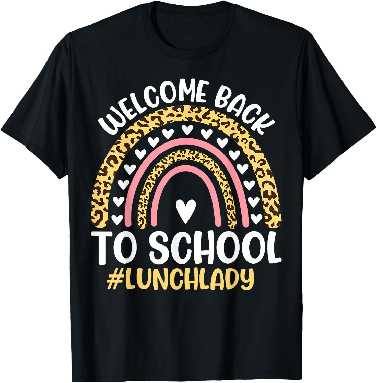 Welcome Back To School Lunch Lady First Day Of School T-Shirt - T-Shirt | Black