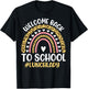 Welcome Back To School Lunch Lady First Day Of School T-Shirt - T-Shirt | Black