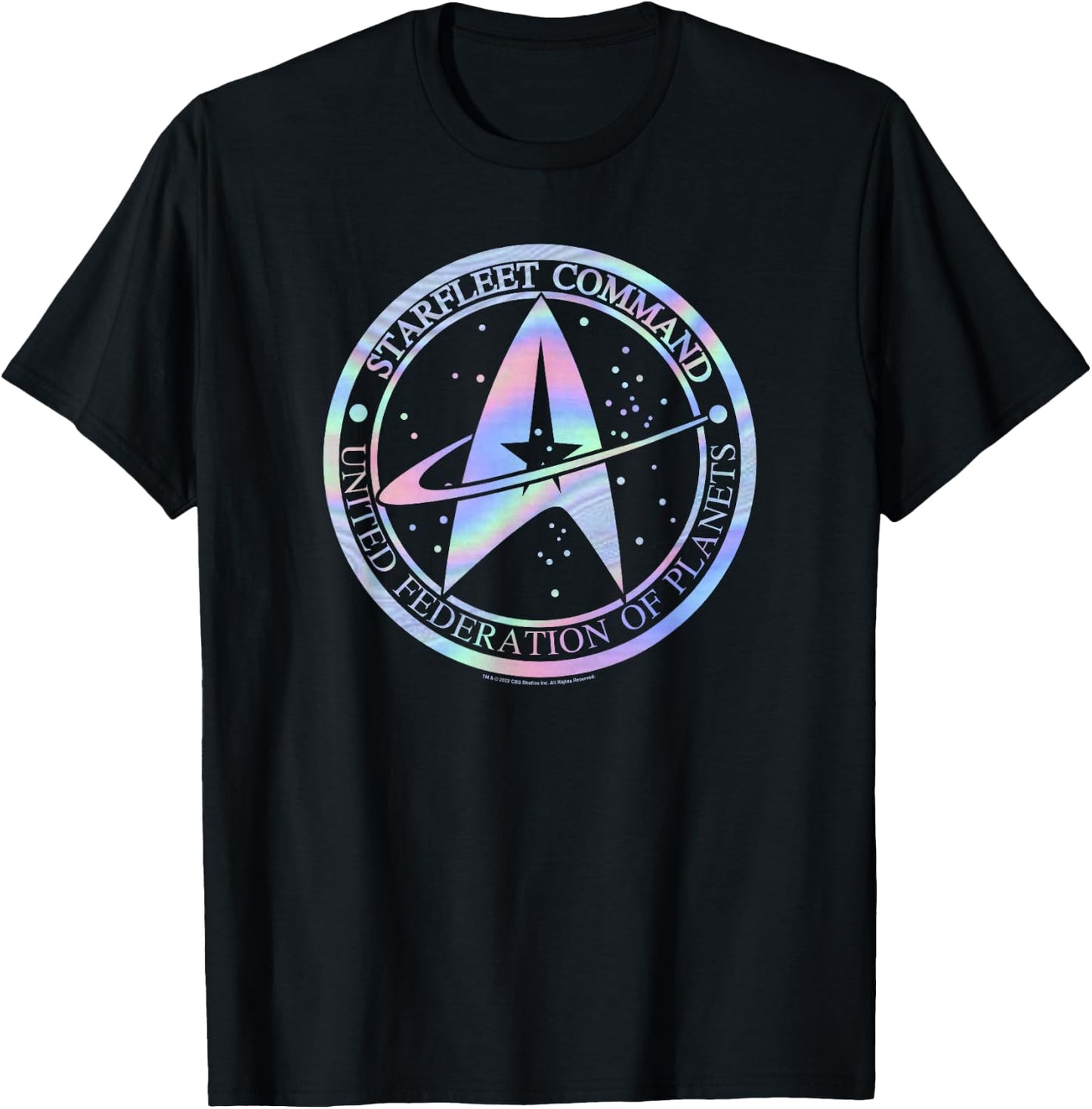 Star Trek Starfleet Command Hologram Fill T-Shirt - T-Shirt | Black