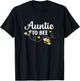 Auntie To Bee Gender Reveal Pregnancy Announcement Auntie T-Shirt - T-Shirt | Black