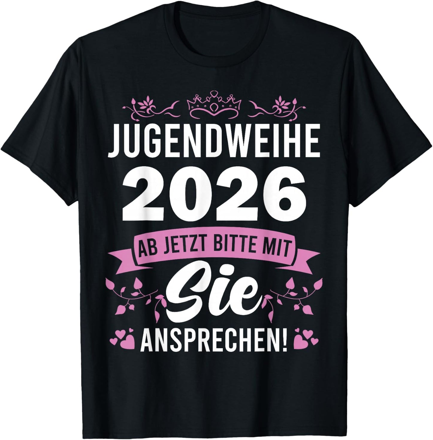 Jugendweihe 2026 Mädchen Junge T-Shirt - T-Shirt | Black