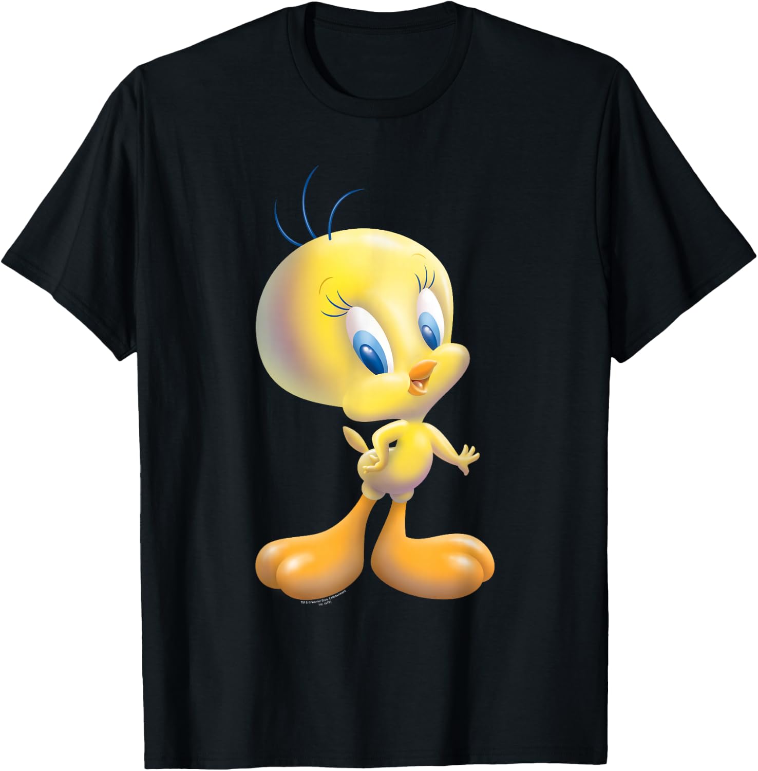 Looney Tunes Tweety Bird Airbrushed T-Shirt - T-Shirt | Black