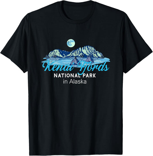 Kenai Fjords National Park Alaska T-Shirt - T-Shirt | Black