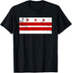 District of Columbia Flag DC Retro T-Shirt - T-Shirt | Black