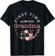 First time Grandma est. 2025 for New Grandmother T-Shirt - T-Shirt | Black
