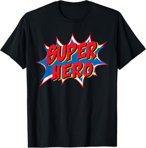 Hero Comic Super Retro Cool , Black, S T-Shirt - T-Shirt | Black